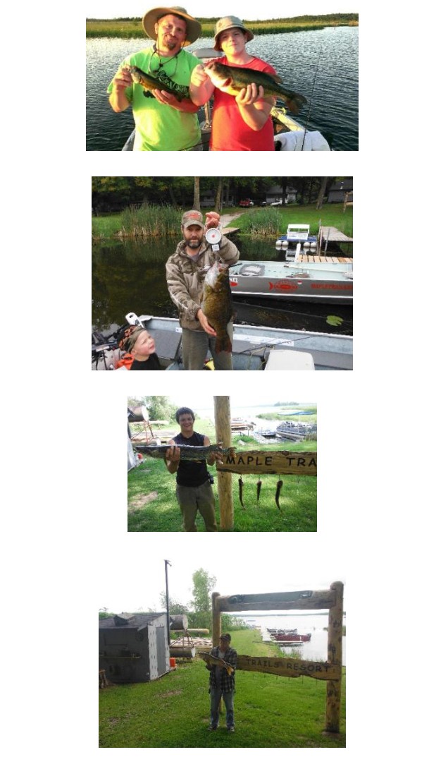 Multiple bass and northern pike caught on boy lake